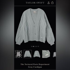 Unopened Taylor Swift TTPD Cardigan XS/S